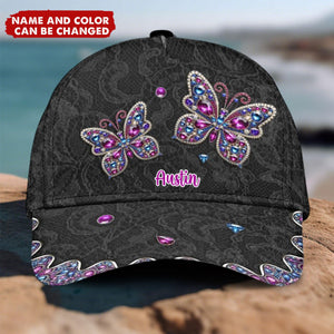 Beautiful Butterfly - Personalized Butterfly Classic Cap