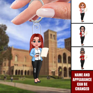 Beautiful Teacher - Personalized Memorial Acrylic Keychain