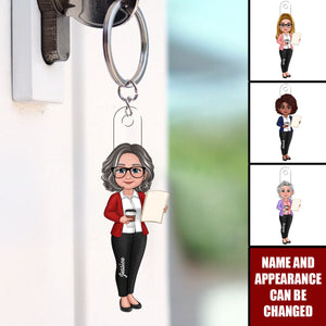 Beautiful Teacher - Personalized Memorial Acrylic Keychain