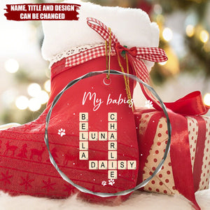 Precious Family Memory - Personalized Glass Ornament, Gift for Family or Friends