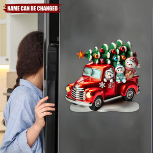 Nana's Cute Little Snowmen - Personalized Christmas Decal, Gift For Family Members