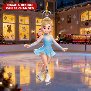 Figure Skating - Personalized Christmas Acrylic Ornament