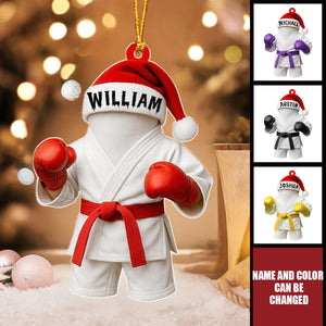 Karate - Personalized Christmas Acrylic Ornament
