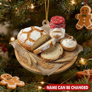 Sourdough Bread - Personalized Christmas Acrylic Ornament