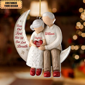 From Our First Kiss Till Our Last Breath - Personalized 1-Layer Acrylic Ornament