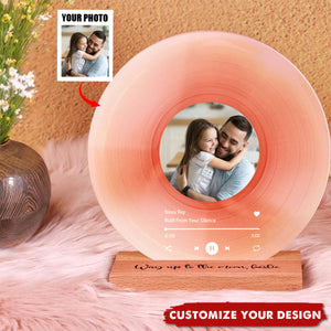 Father's Day Gift From Daughter - Personalized Music Plaque