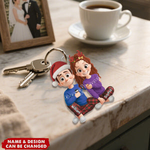 Personalized Acrylic Keychain - Christmas Is Better With You