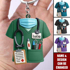Celebrate Your Favorite Nurse With This Nurse Keychain - Personalized Keychain