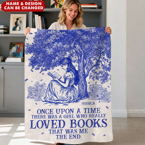 Once Upon A Time Chinoiserie Toile De Jouy - Personalized Blanket