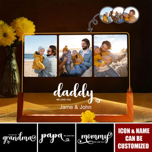 Personalized Photo Collage Night Light - Father's Day Gift - Gift for Dad