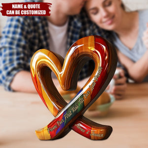 You And Me We Got This - Personalized Couple Custom Shaped Wood Plaque