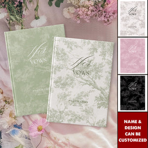 Custom His And Her Vow Books - Personalized Romantic Wedding Vow Books