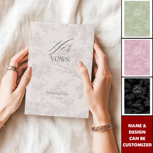 Custom His And Her Vow Books - Personalized Romantic Wedding Vow Books