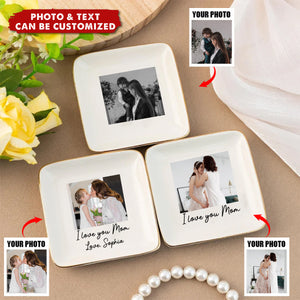Photo Gifts For Mom Wedding Day - Personalized Mom Jewelry Dish