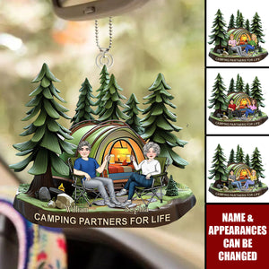 Camping Partners For Life - Personalized Car Ornament