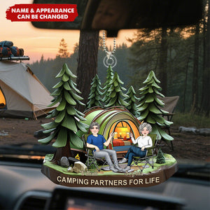 Camping Partners For Life - Personalized Car Ornament
