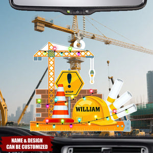 Construction Truck Equipment - Personalized Construction Car Ornament