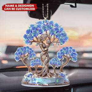 The Love Between Mother And Her Kids - Personalized Car Ornament