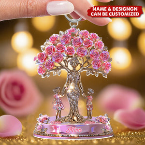 The Love Between Mother And Her Kids - Personalized Acrylic Keychain