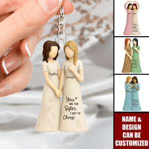 Soul Sister Friendship - Personalized Acrylic Keychain, Gifts For Bestie Best Friend
