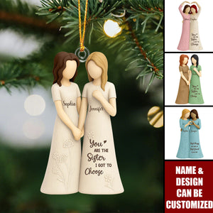 Soul Sister Friendship - Personalized Christmas Acrylic Ornament, Gifts For Bestie Best Friend