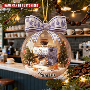 Coffee Machine - Personalized Christmas Acrylic Ornament