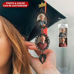 Memorial Graduation Custom Photo - Personalized Graduation Tassel Photo Charm