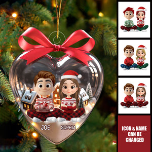 Love In Snow - Personalized Acrylic Ornament