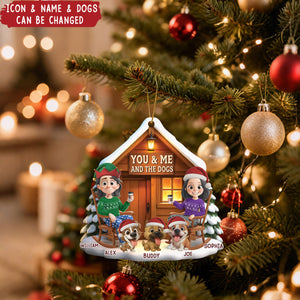 Acrylic Ornament - Personalized Anniversary Christmas Wedding Gifts -Together With Our Pup