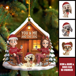 Acrylic Ornament - Personalized Anniversary Christmas Wedding Gifts -Together With Our Pup