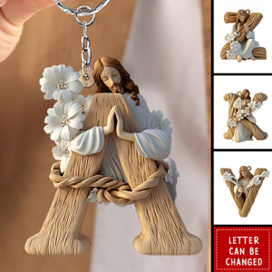 Holy Letter - Personalized Christian Keychain
