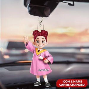 Kindergarten Preschool Graduation - Personalized Graduation Acrylic Car Ornament