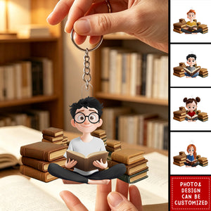Books To Read For Kids & Book Lovers - Personalized Acrylic Keychain