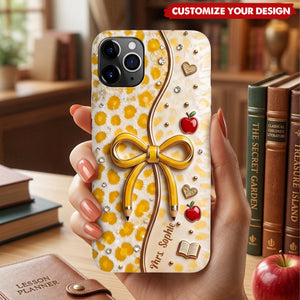 Back To School - Personalized Teacher Full Print Phone Case
