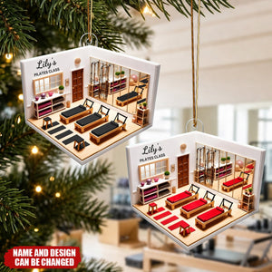 Personalized Pilates Studio Ornament - Gift For Pilates Teacher
