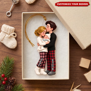New Chapter First Christmas As Family Of Three - Christmas Tree Keepsake For New Parents