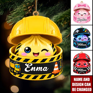 Custom Dumpling Acrylic Ornament - Personalized Christmas Birthday Gifts For Kids