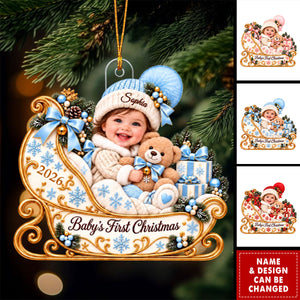 Personalized Baby First Christmas Ornament - New Baby Christmas