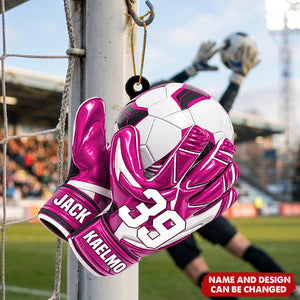 Personalized Goal Keeper Christmas Ornament