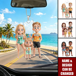 Custom Car Ornament - Personalized Summer Vacation & Travel Gift - Cherish Summer Moments With Loved Ones