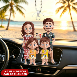 Custom Car Ornament - Personalized Summer Vacation & Travel Gift - Cherish Summer Moments With Loved Ones