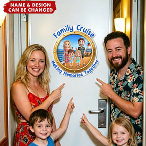 Custom Cruise Ship Door Magnet - Personalized Summer Vacation And Travel Gifts - Summer Days With My Favorite People