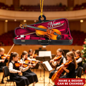 Personalized Violin Ornament, Gift For Violinist