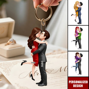 The Day I Found You Custom Special Date – Anniversary Gift for Her – Personalized Keychain