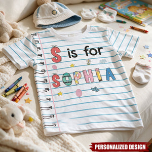 Paper Design Kid Back To School - Personalized Kids Shirt