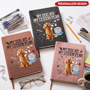 Back To School Teacher Gift My Dog Ate My Lesson Plan - Personalized Journal