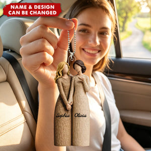 A Sweet Friendship Refreshes The Soul - Personalized Car Ornament - Friendship Keepsake For Besties, Coworkers