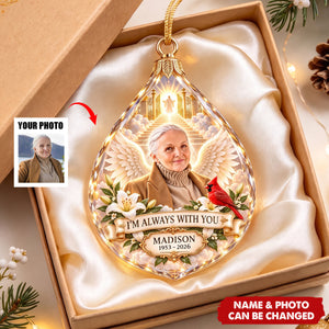 Memorial Heaven Acrylic Ornament - Custom Photo Memorial Gifts