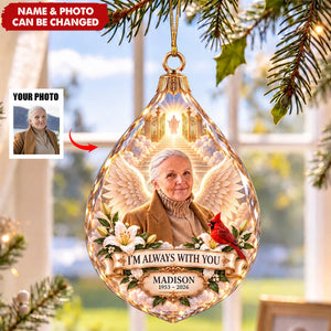 Memorial Heaven Acrylic Ornament - Custom Photo Memorial Gifts