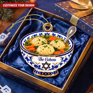 Personalized Traditional Hanukkah Food Ornament - Personalized Ornament